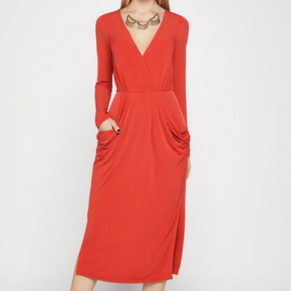 BCBGeneration Long Sleeve Faux-Wrap Sheath Dress - Picture 7 of 7